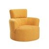 Okak 360° Swivel Barrel Chair,Plush Arm Accent Chair with Adjustable Headrest,Comfy Living Room Chairs for Office,Bedroom - 2 of 4