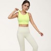 Anna-Kaci Active Women's Front Zip Sports Crop Top with Scoop Neck and Wide Straps for Support - 4 of 4