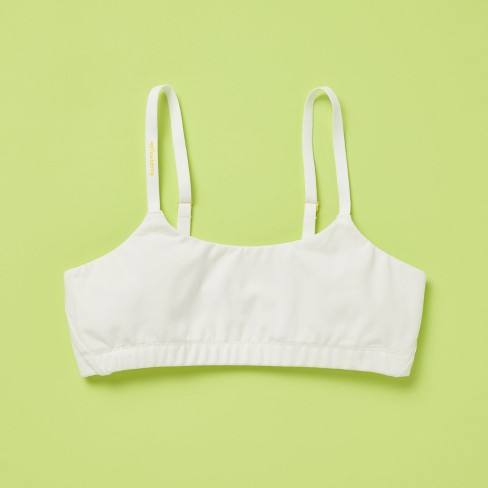 Yellowberry Girls' Super Soft Cotton First Training Bra With Convertible  Straps - Small, White Iceberg : Target