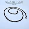 Black Rolo Chain For Women or Men 18" Length 3mm Width Lobster Clasp Ginger - 2 of 4