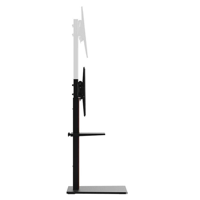 Monoprice TV Mount and Stand - Brown, With Shelf for Displays 37in to 70in, Max Weight 88lbs., VESA Patterns up to 600x400 - Commercial Series, 4 of 7