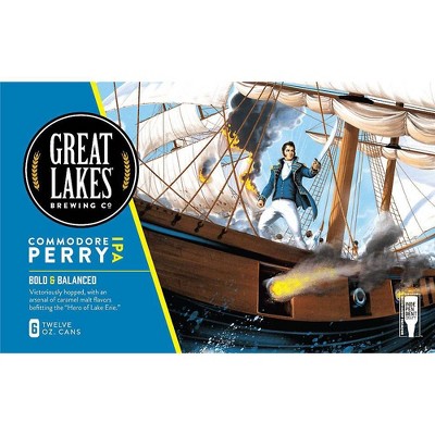 Great Lakes Commodore Perry IPA Beer - 6pk/12 fl oz Cans