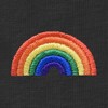 Dalix Rainbow Embroidered Lightweight Relaxed Jersey Tee Summer Cute Positive Womens - 2 of 4