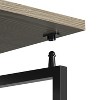 NicBex Home Office Desk 39.37" L Morden Folding Writing Desk with Wooden Desktop and Metal Legs for Study and Work, Space Saving - 4 of 4