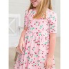 RuffleButts Baby Girls Knit Short Sleeve Twirl Dress - 3 of 4