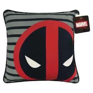 Marvel Deadpool Throw Pillow Black/Red, Red Black