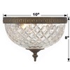 Crystorama Lighting Ceiling Mount 2 - Light Flush Mount in  English Bronze - 3 of 4