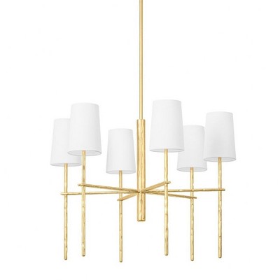Troy Lighting River 6 - Light Chandelier in  Vintage Gold Leaf