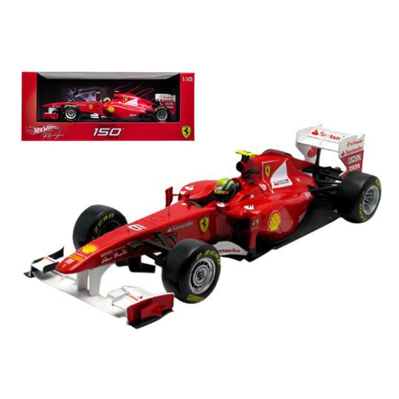 Ferrari 150 Italia #6 Felipe Massa F1 Formula One (2011) 1/18 Diecast Model Car by Hot Wheels, 1 of 4