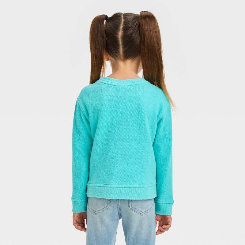 Toddler Girls' Fleece Sweatshirt - Cat & Jack™, 3 of 12