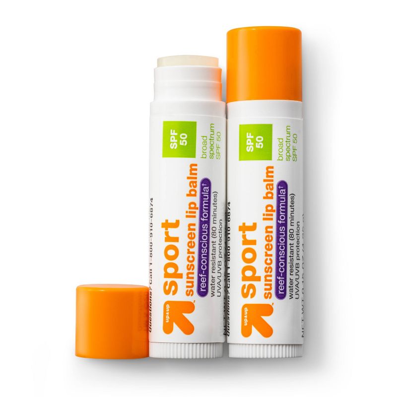 Sport Sunscreen Lip Balm - SPF 50 - 0.3oz - up &#38; up&#8482;, 1 of 6