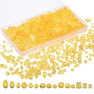 Unique Bargains Craft Embellishments Glass Assorted Beads with Container Box - 1 of 4