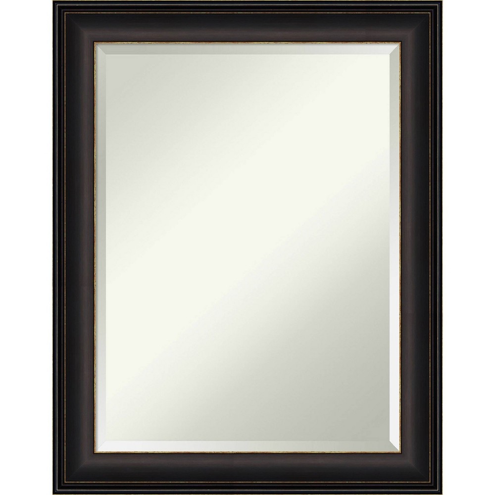 Photos - Wall Mirror 22" x 28" Trio Framed  Oil Rubbed Bronze - Amanti Art: Modern Beveled Glass, No Assembly Required