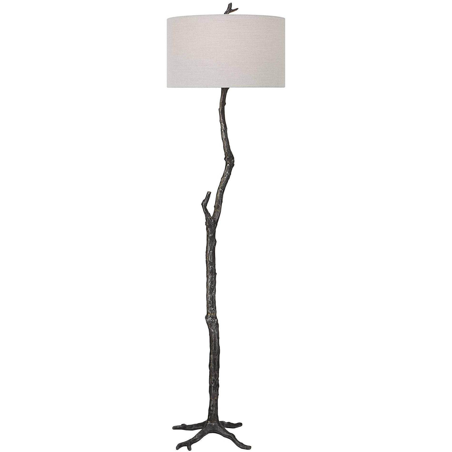 Uttermost Spruce Rustic Black Tree Branch Floor Lamp