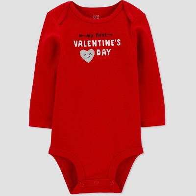 Image of Carter's Just One You® Baby 'My First Valentine's Day' Bodysuit - Red Newborn