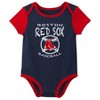 MLB Boston Red Sox Infant Boys' 3pk Bodysuit - 4 of 4