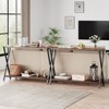 Sofa Tables – Slim Long Console Table for Behind Couch, 2-Tier Industrial Design Entryway Console Table for Living Room, Hallway, and Foyer - 3 of 4
