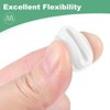 Unique Bargains Silicone Waterproof Durable Shock Absorption Mechanical Fasteners White - 4 of 4