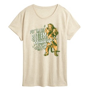 Women's - The Wizard of Oz - Cowardly Lion Put Em Up Short Sleeve Graphic T-Shirt - 1 of 3