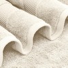 White Classic Luxury 100% Cotton 8 Piece Towel Set - 4x Washcloths, 2x Hand, and 2x Bath Towels - 4 of 4