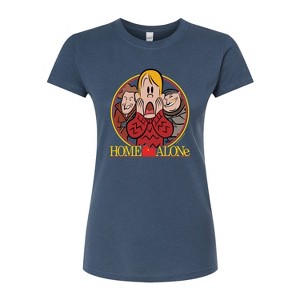 Women's - Home Alone - Movie Poster Fitted Graphic T-Shirt - 1 of 2