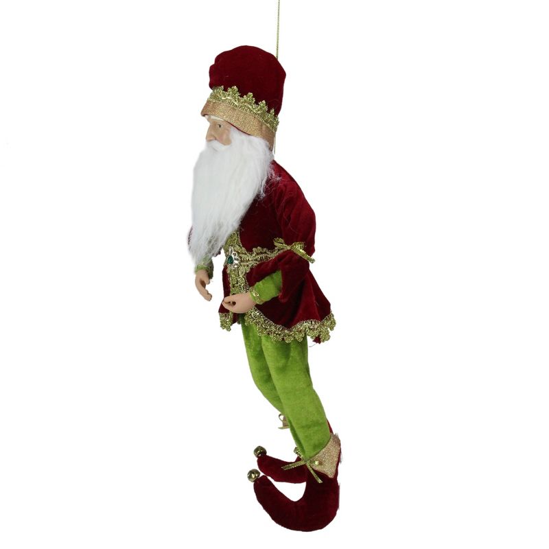 Northlight 18" Red and Green Whimsical Elf Christmas Decor Figurine, 2 of 6