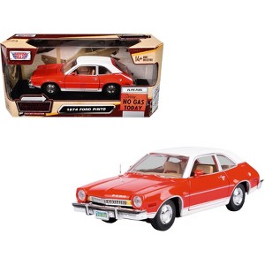 1974 Ford Pinto Orange with White Top "Forgotten Classics" Series 1/24 Diecast Model Car by Motormax - 1 of 3