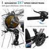 YONWAY 26-Inch Mountain Bike, 21-Speed Gear System, High Carbon Steel Frame, Front and Rear Mechanical Disc Brakes, for Boys Girls - 4 of 4