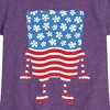 Girls' - SpongeBob SquarePants - Silhouette Stars Stripes Fitted Short Sleeve Graphic T-Shirt - 2 of 4
