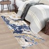 Homhougo Modern Marble Rug, Ultra-Thin Washable Rug Boho Abstract Marble Pattern Area Rug, Non Slip Low Pile Soft Luxury Bedroom Rug, Ideal - 4 of 4