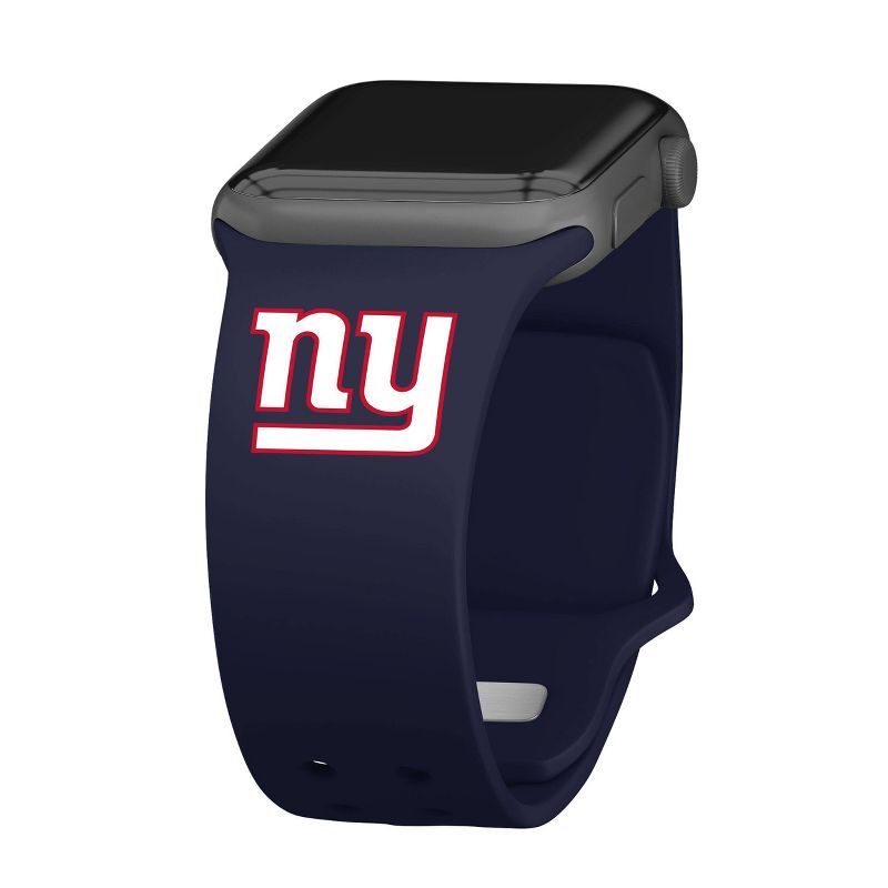 NFL New York Giants Apple Watch Compatible Silicone Band - Blue, 1 of 4