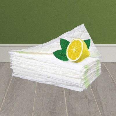 Bona Lemon Mint Cleaning Products Mop Refill Multi Surface Wet Mopping Cloths - 12ct