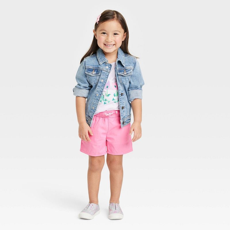 Toddler Girls' Woven Shorts - Cat & Jack™ Pink, 4 of 5