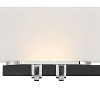 Minka Lavery Modern Wall Light Coal Polished Nickel Hardwired 26 3/4" 3-Light Fixture LED Frosted White Glass Shade for Bathroom - 2 of 3