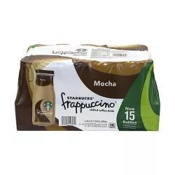 Starbucks Frappuccino Mocha Coffee Drink - 15pk/9.5 fl oz Bottles