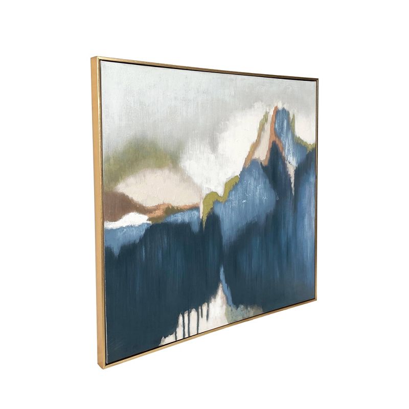 Gallery 57 30&#34;x30&#34; Abstract Vision Hand Painted Floating Framed Canvas Wall Art, 4 of 6