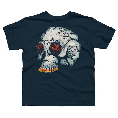Boy's Design By Humans Halloween Skull By LVBArt T-Shirt