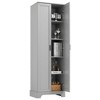 NicBex 5-Tier Bathroom Storage Shelf with 2 Doors,Matte Finish FreeStanding Tall Cabinets with Adjustable Shelves for Bathroom,MDF Board - 4 of 4