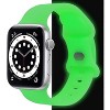 Worryfree Gadgets Soft Silicone Glow in the Dark Band for Apple Watch 42/44/45/46/49mm - 2 of 4