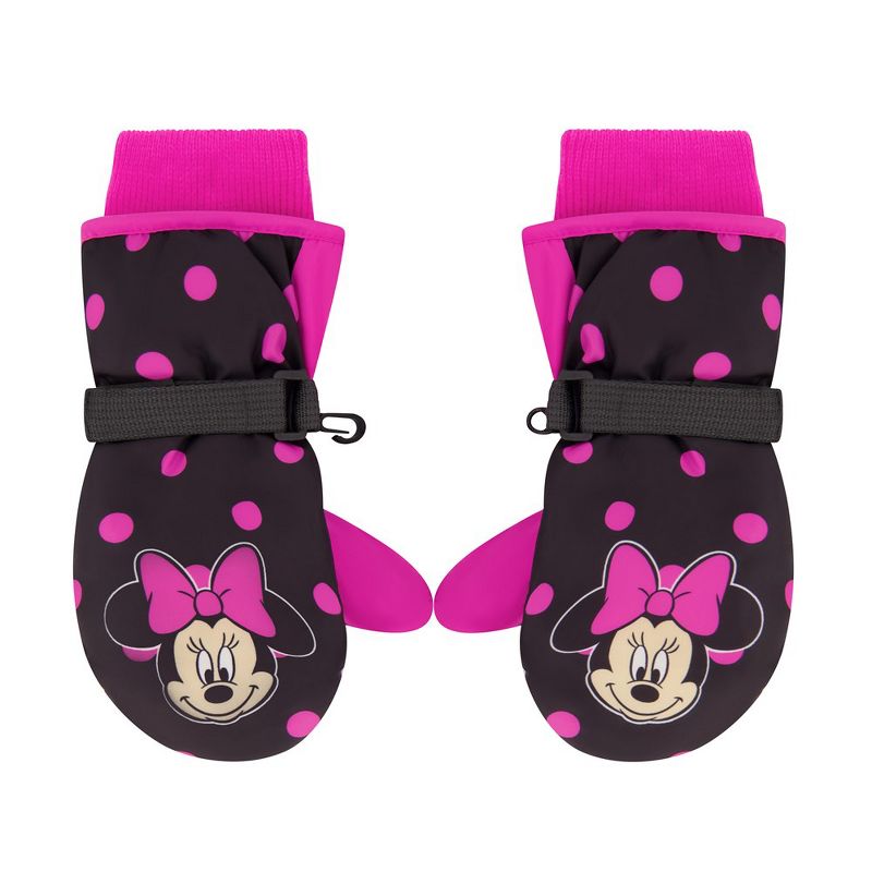 Disney Minnie Mouse Girls Winter Insulate Snow Ski Gloves or Mittens, Ages 2-7, 1 of 4