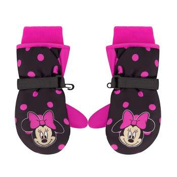 Disney Minnie Mouse Girls Winter Insulate Snow Ski Gloves or Mittens, Ages 2-7