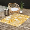 evamatise Surreal Jungle in Bright Yellow Outdoor Rug - Deny Designs - 3 of 4