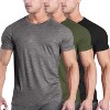 COOFANDY Men's 3 Pack Workout T Shirts Short Sleeve Gym Bodybuilding Muscle Shirt Base Layer Fitness Tee Tops - 3 of 4