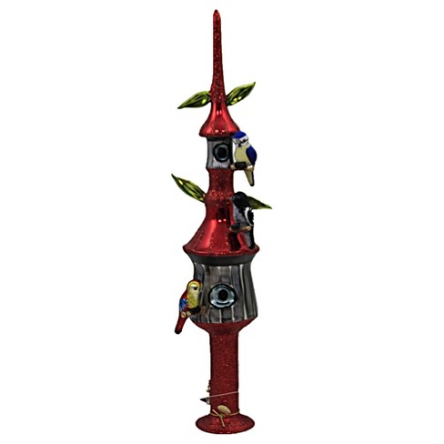 Morawski 16.0" Birds Of A Feather Tree Topper Finial Bird House Home Tabletop  -  Tree Toppers - image 1 of 3