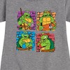 - Teenage Mutant Ninja Turtles - Bricks Graphic Short Sleeve Fleece Dress - 2 of 4