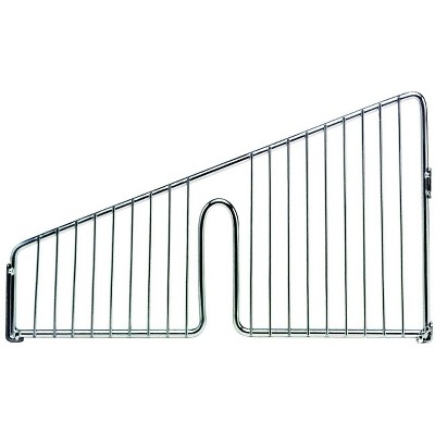 Quantum Storage Systems Partition Wall Divider, Angled, 10"W X 6"H, Chrome Plated Finish