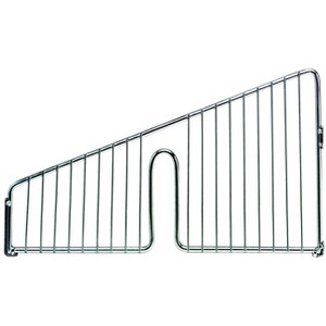 Quantum Storage Systems Partition Wall Divider, Angled, 10"W X 6"H, Chrome Plated Finish - 1 of 1
