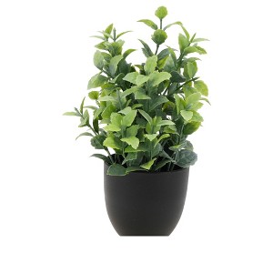 Unique Bargains Artificial Plants Plastic Green 2.95"x2.95"x7.09" 1 Pc - 1 of 4
