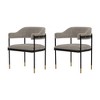 Set of 2 Lia Modern Boucle Upholstered Dining Armchairs - Manhattan Comfort - 2 of 4