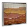 Stupell Industries Warm Glowing Mountain Range Overlay Desert Landscape Floating Frame Canvas Art, Gray, 21" x 17" - 2 of 4